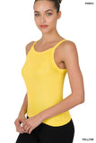 RIBBED SOFT RAYON CAMI - Multiple Colors