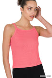 RIBBED SOFT RAYON CAMI - Multiple Colors