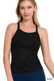 RIBBED SOFT RAYON CAMI - Multiple Colors