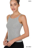 RIBBED SOFT RAYON CAMI - Multiple Colors