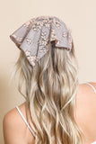 Bohemian Floral Lace Headscarf