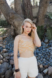 Whimsical Boucle Cozy Yarn Lounge Crop Top