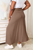 Soft Rayon Drawstring Waist Maxi Skirt - Multiple color options