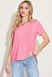 V-Neck High Low Tee