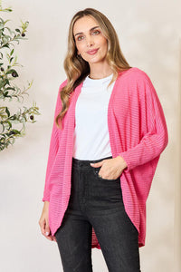 Open Front Long Sleeve Cardigan