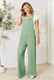 Wide Strap Overalls With Pockets - 6 color options