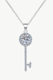 Moissanite Key Pendant Necklace