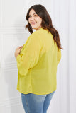 Just Breathe Chiffon Kimono in Yellow