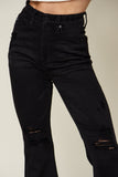 Judy Blue High Waist Distressed Tummy Control Flare Jeans