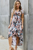 Heimish Give Me Roses Floral Maxi Wrap Dress