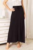 Soft Rayon Drawstring Waist Maxi Skirt - Multiple color options