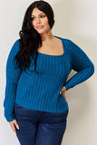 Ribbed Long Sleeve Top - Multiple Colors Available