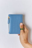 Texture Faux Leather Mini Wallet