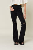 Judy Blue High Waist Distressed Tummy Control Flare Jeans