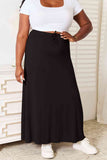 Soft Rayon Drawstring Waist Maxi Skirt - Multiple color options