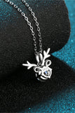 1 Carat Moissanite 925 Sterling Silver Deer Necklace