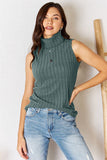 Ribbed Turtleneck Tank