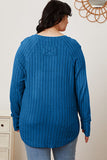 Ribbed Thumbhole Sleeve Top- Multiple Colors Available