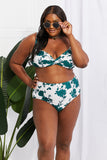 Take A Dip Twist High-Rise Bikini in Forest