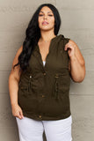 More To Come Full Size Military Hooded Vest