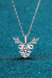 1 Carat Moissanite 925 Sterling Silver Deer Necklace