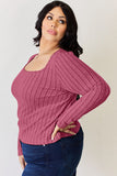 Ribbed Long Sleeve Top - Multiple Colors Available