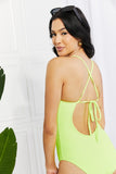 High Tide One-Piece in Lemon-Lime