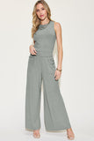 Ribbed Tank and Wide Leg Pants Set- 2 Color Options