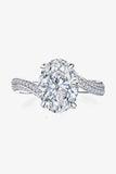 3 Carat Moissanite Side Stone Ring