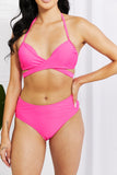 Summer Splash Halter Bikini Set in Pink