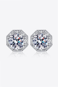 2 Carat Moissanite 925 Sterling Silver Stud Earrings