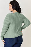 Ribbed Long Sleeve Top - Multiple Colors Available