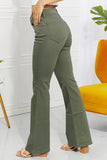 Clementine Full Size High-Rise Bootcut Jeans in Olive