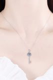 Moissanite Key Pendant Necklace