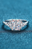 3 Carat Moissanite 925 Sterling Silver Rhodium-Plated Ring