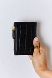 Texture Faux Leather Mini Wallet