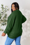 Ribbed Open Front Long Sleeve Cardigan - 2 color options