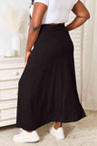 Soft Rayon Drawstring Waist Maxi Skirt - Multiple color options