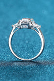 3 Carat Moissanite 925 Sterling Silver Rhodium-Plated Ring