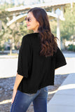 Round Neck Drop Shoulder Tee