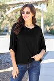 Round Neck Drop Shoulder Tee