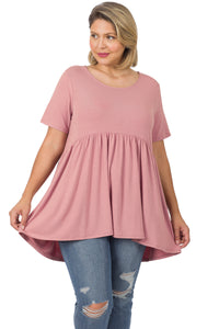 The Miranda Babydoll Top - 6 Color Options