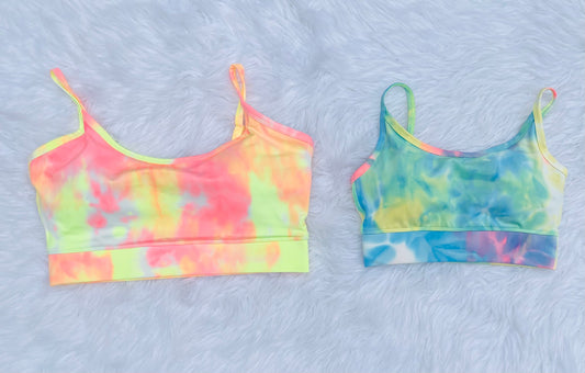 Groovy Vibes Athletic Bra