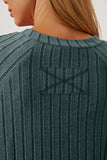 Ribbed Thumbhole Sleeve Top- Multiple Colors Available