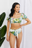 Vacay Ready Puff Sleeve Bikini in Floral