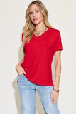 V-Neck High Low Tee