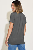 V-Neck High Low Tee