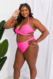 Summer Splash Halter Bikini Set in Pink