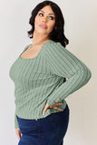 Ribbed Long Sleeve Top - Multiple Colors Available