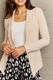 Long Sleeve Lapel Collar Blazer - 2 color options